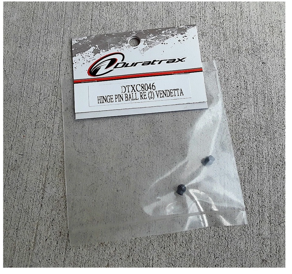 Vintage RC Duratrax DTXC8046 Hinge Pin Ball (2) Rear Vendetta Old Stock - Image 1 of 1