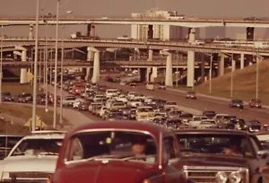 Southwest Freeway Houston Texas 1972 POSTER 24 X 18 Inches WALL ART - Picture 1 of 2
