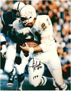 Jim Kiick-Miami Dolphins-Autographed 8x10 Football Photo-W/17-0 Inscription - Picture 1 of 1