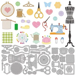 2Set 31Pcs Sewing Tool Cutting Dies for DIY Scrapbooking Metal Sewing Machine - Picture 1 of 7
