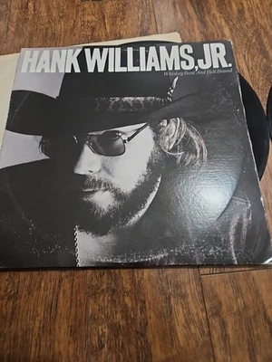 Hank Williams Jr. Whiskey Bent And Hell Bound 1979 Elektra Country Vinyl Rec🔥🔥 - Image 1 of 4