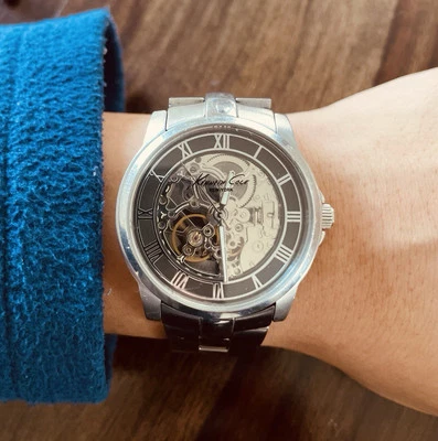 Kenneth Cole New York KC3828 Unisex Skeleton Automatic Bracelet Watch KC10010685 - Image 1 of 4