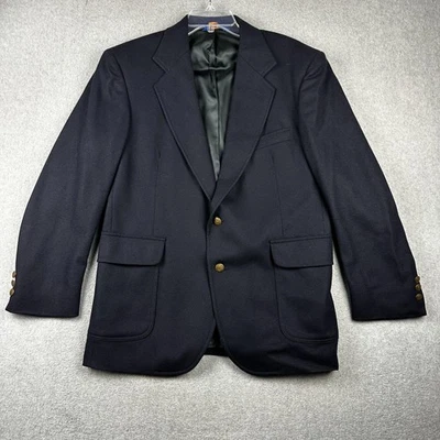 Pendleton Blazer Mens 40R Wool 2 Button Structured Gold Crest Buttons Jacket - Image 1 of 4