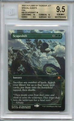 Scapeshift (Borderless) -Foil Gem Mint MTG Special Guests BGS 9.5++ (w/ subs) - Image 1 of 2
