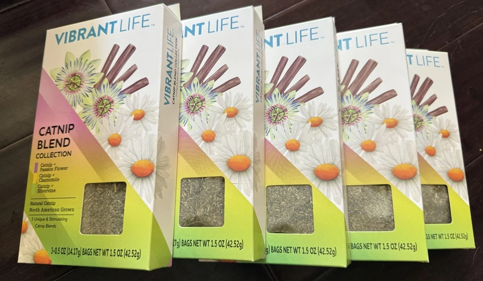 Pack of 5 - Vibrant Life Catnip Blends Collection 1.5 oz each (Total 7.5 oz) NEW - Image 1 of 1