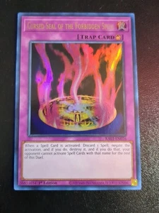 Cursed Seal of the Forbidden Spell (UR) RA03-EN076 Quarter Century Bonanza... - Picture 1 of 2