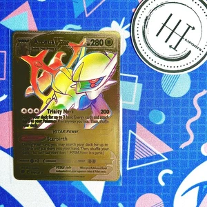Pokémon Arceus VStar Lámina de Oro Holo Texturizada Fan Art Tarjeta Nintendo - Imagen 1 de 2