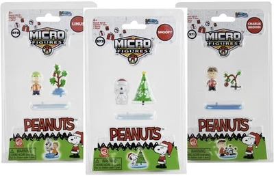 World Smallest Charlie Brown Christmas Tree Peanuts Snoopy Linus Mini Figure Toy - Image 1 of 2