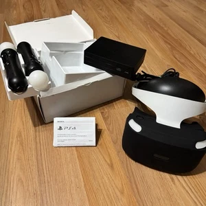 Sony PSVR PlayStation 4 Headset Bundle (CUH-ZVR2) W/ Move Controllers - Picture 1 of 24