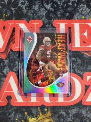 2021 Panini Phoenix - Heat Wave Trey Lance Silver #15 (RC) - Image 1 of 2