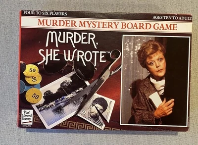 Murder She Wrote Rare Vintage Board Game (Complete) Angela Lansbury   - Image 1 of 4