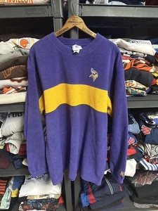 Vintage Y2K NFL Minnesota Vikings Fleece Pullover Size Large - Picture 1 of 3