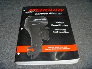 Mercury 30/40 2002-2004 cuatro tiempos motor fueraborda combustible manual de servicio 2003 xo - Imagen 1 de 8
