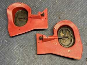 73-87 Chevy GMC Truck KICK PANELS with VENTS Non A/C in Maroon Red SQUARE BODY - Picture 1 of 7