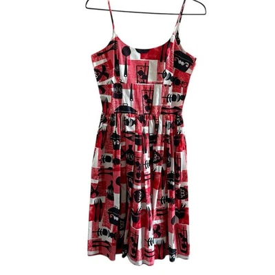 Vestido Bernie Dexter Paris Estampado Barbacoa Talla Pequeña Vintage EE. UU. Pinup Retro Rockabilly Foto 1 de 4