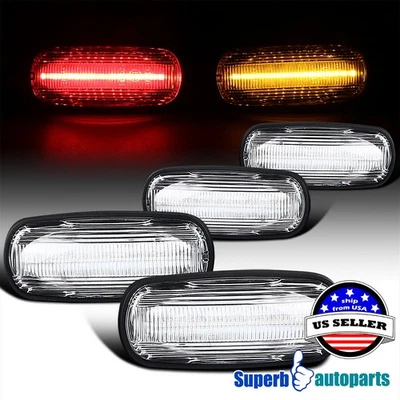 Fit 03-09 Dodge Ram 2500 Dually Clear Lens LED Rear Fender Side Marker Lights Foto 1 de 4