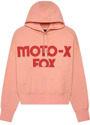 Sudadera con capucha Fox Racing Moto-X para mujer de gran tamaño rosa pálido Foto 1 de 2