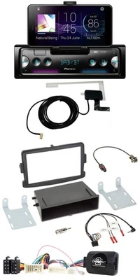 Pioneer DAB Bluetooth Lenkrad USB Autoradio für Dacia Logan Sandero ab 12 schwar - Bild 1 von 4