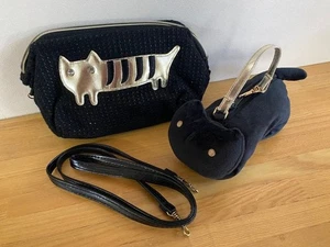 Tsumori Chisato Katze Schultertasche Handtasche mit Katze Plüsch Beutel Set Neu ohne Etikett Versand aus JPN - Bild 1 von 5