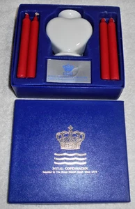 Royal Copenhagen Heart Shape Vase & Candle Holder - Picture 1 of 3