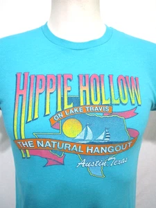 EUC! Hippie Hollow The Natural Hangout Austin TX Nudist Park T Shirt Adult S - Picture 1 of 8
