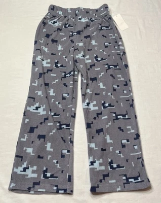 Cuddl Duds Boys Pajama Pants Minecraft Style Grey Size 6/7 (S) Flame Res Rd Desc - Image 1 of 4