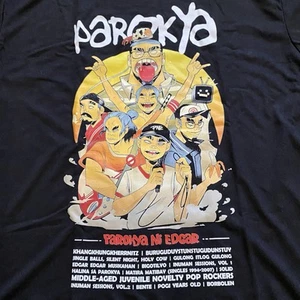 Parokya Ni Edgar Filipino Rock Band Tee Black Shirt Mens Large PNE Gorillaz - Picture 1 of 7