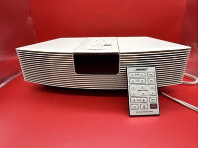 Bose Wave Radio Music System AM/FM Alarm Clock Model AWR1-1W w/ Remote - TESTED! - Image 1 of 4