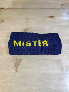 Mister Car Wash Employee Uniform Blue Winter Headband Earmuffs Beanie Hat Cap - Picture 1 of 4