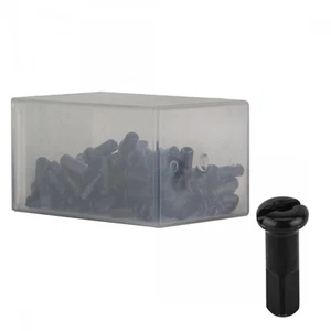 Dt Swiss DT Swiss Spoke Nipples 2.0mm 14mm Black Brass Construction, Box of 100 - Picture 1 of 1