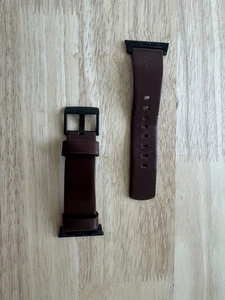 Nomad Brown Leather Band Apple Watch 45mm - Photo 1 sur 1