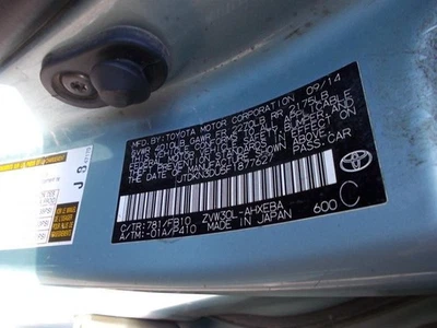 Tapacubos cubierta rueda Prius VIN Du 7º y 8º dígito compatible con 12-15 PRIUS 4197458 Foto 1 de 4