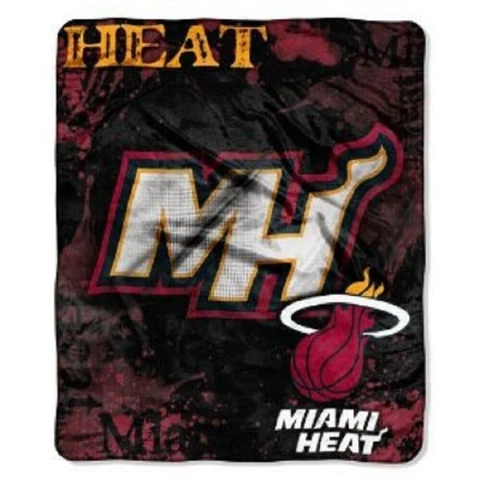 Miami Heat Northwest Royal Plush Raschel Throw 50"x60"     C Cover