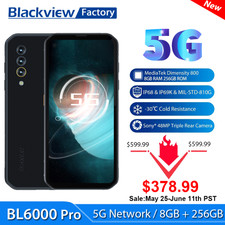 Blackview BL6000 Pro 5G Smartphone IP68 Waterproof 8GB 256GB Cellphone 6.36" FHD
