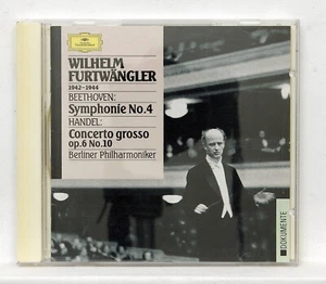 WILHELM FURTWANGLER ⸺ BEETHOVEN Symphony no.4 ⸺ DGG CD full silver NM - Bild 1 von 2