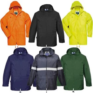 Portwest Klassische Regenjacke Windjacke Windbreaker Unisex NEU mit Reflex - Bild 1 von 14