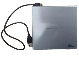 LG GP65NS60 Portable USB External DVD Burner and Drive (Silver) - Afbeelding 1 van 9