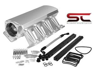 102mm or 92mm LS1 LS2 LS6 SHEET METAL INTAKE TIG WELDED ALUMINUM W/FUEL RAILS - Bild 1 von 7