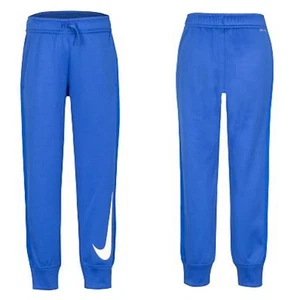 NIKE Therma-Fit Boys Fleece Jogger Sweatpants w Mesh Inserts in Blue Size 5 NEW - Picture 1 of 15