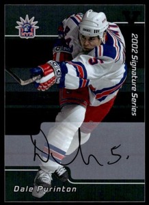 2001-02 Be a Player Signature Series Autographs Dale Purinton Auto New York