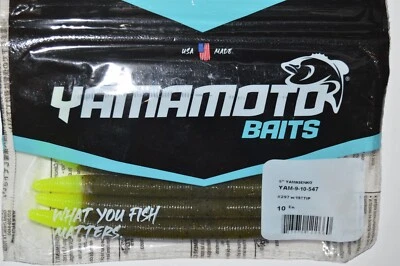 Gary Yamamoto Yamasenko Wacky Rig Senko 5" 9-10-547 punta de carta de calabaza verde Foto 1 de 3