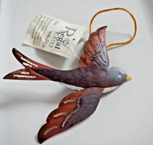 REGAL ART & GIFT - PRETTY SWALLOW BIRD ORNAMENT - CUT OUT METAL DECORATION - Picture 1 of 12