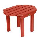 Highwood Side Table 17"x27"x18" Westport Rustic Red Recycled Plastic Outdoor