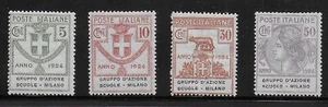 Reino ITALIA 1924 Enti Semistatali MNH-VF # Sass.  38-41  - Imagen 1 de 2