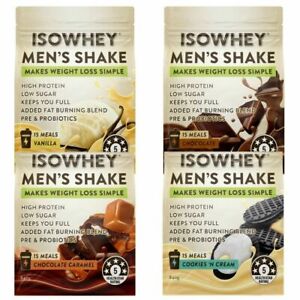 Isowhey Men's Shake 15 meals (840g) Makes Weight Loss Simple Mens Diet