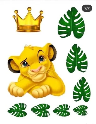 Essbar Tiger Löwe Zoo Tier Tiere Tortenaufleger Esspapier Torte Tortebild ! - Bild 1 von 4