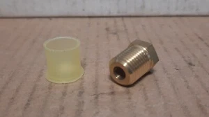 PARKER HOLLOW BRASS PLUG (1/4” NPTF, .560” OVER HEX, .750” LG.) X111N - Picture 1 of 4