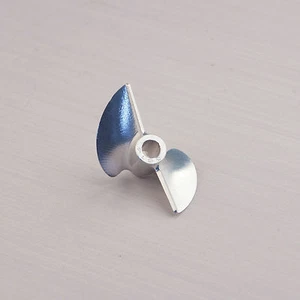 #1686 CNC 1/8 Aluminum Propeller 30mm Positive 2 Bladed 3014 Prop P1.4 RC Boat - Picture 1 of 6