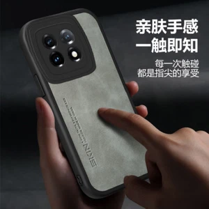 Funda Carcasa TPU Goma Suave Cuero Retro Negocios Antigolpes Para OnePlus 11 5G - Imagen 1 de 18