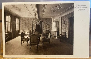 German Postcard Johann Wolfgang von GOETHE House FRANKFURT Salon Parlor Klement - Picture 1 of 2